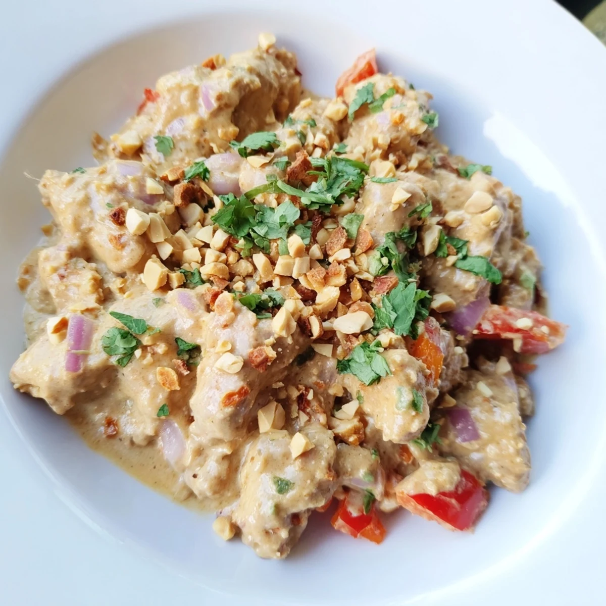 Slow Cooker Peanut Chicken