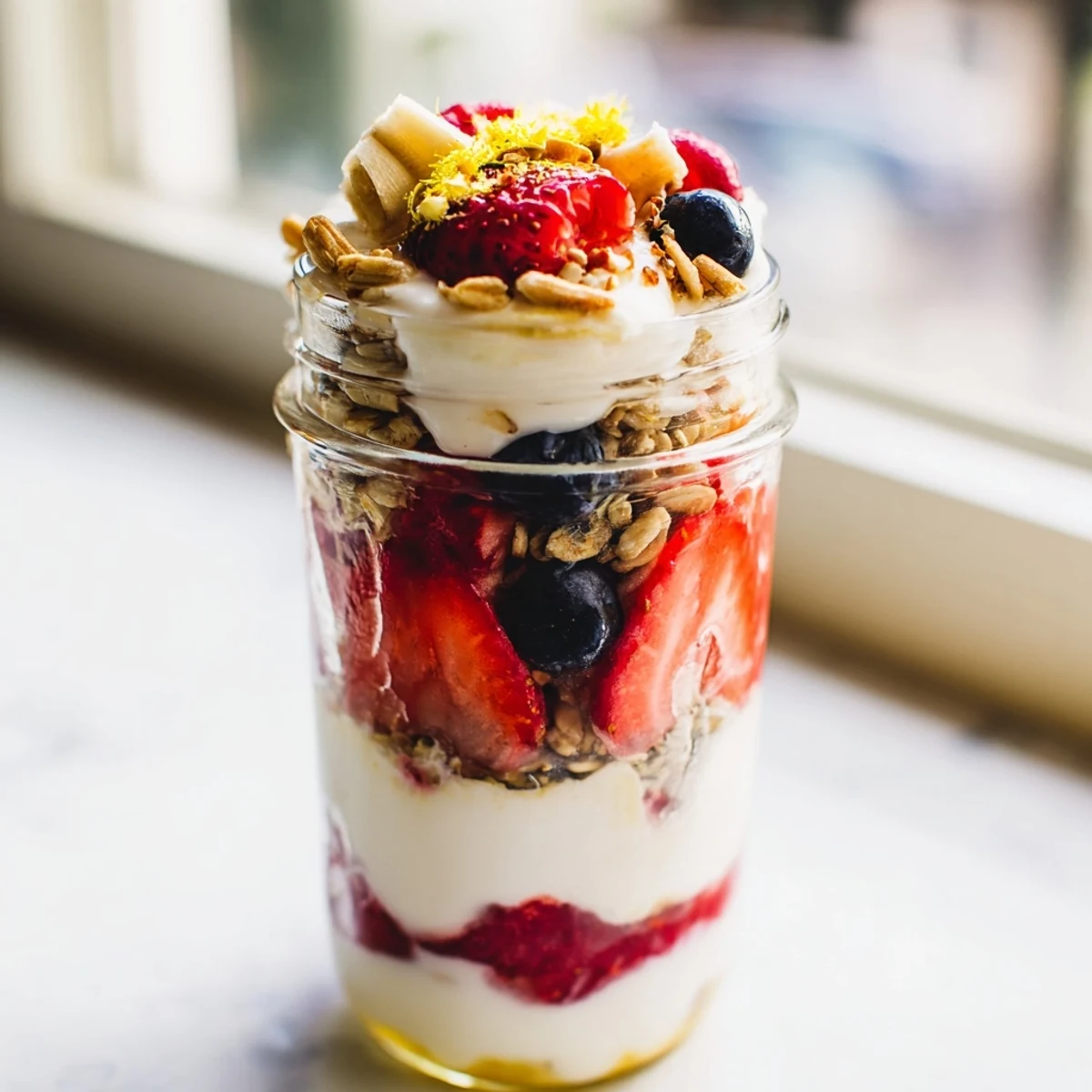 Greek Yogurt Parfait Layers