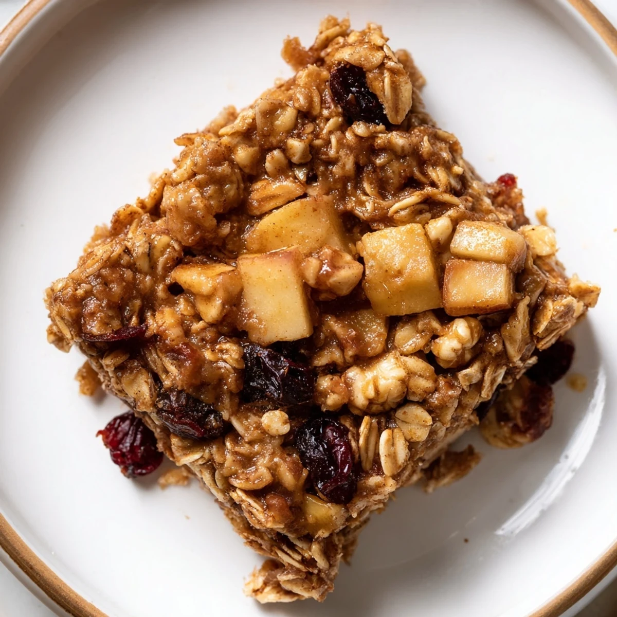 Delicious Apple Cinnamon Oatmeal Bake Recipe For Mornings baked until caramelized, nut-crisp topping